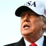 Donald Trump speaking about ongoing Iran negotiations