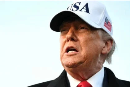 Donald Trump speaking about ongoing Iran negotiations